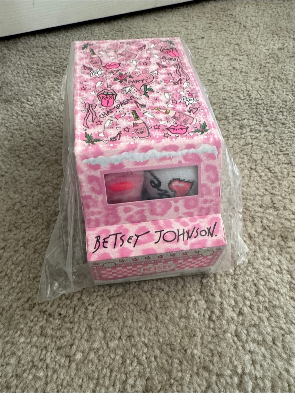 Betsey Johnson Socks Gift Box SEALED